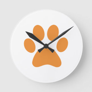 Horloge Ronde Empreinte de patte    