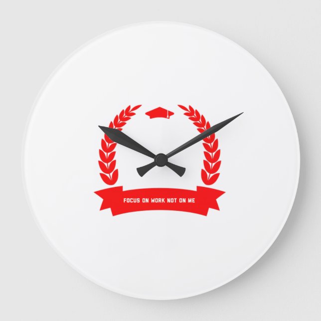 Horloge ronde en acrylique - Belle conception (Recto)