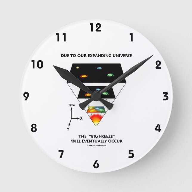 Horloge Ronde En Raison De L'Expansion De Notre Univers Gros Gel (Recto)
