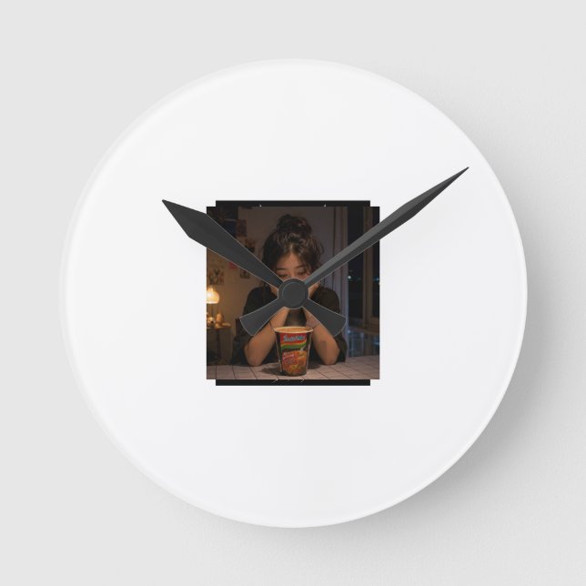Horloge Ronde Encore une bouchée 🍜 (Recto)