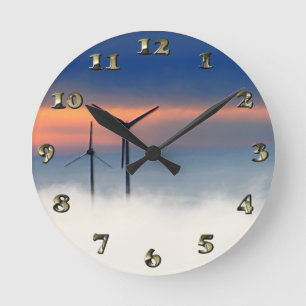 Horloge Ronde Énergie alternative - L'énergie éolienne dans les 