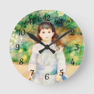 Horloge Ronde Enfant avec un fouet Auguste Renoir
