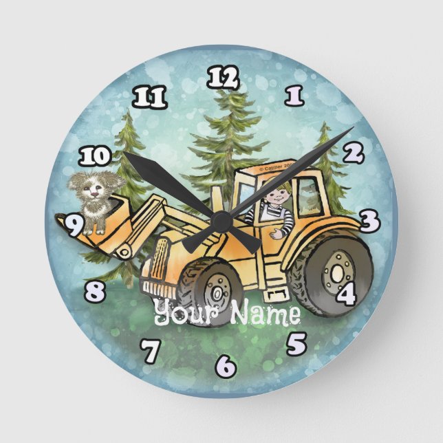 Horloge Ronde Enfant chargeur frontal (Recto)