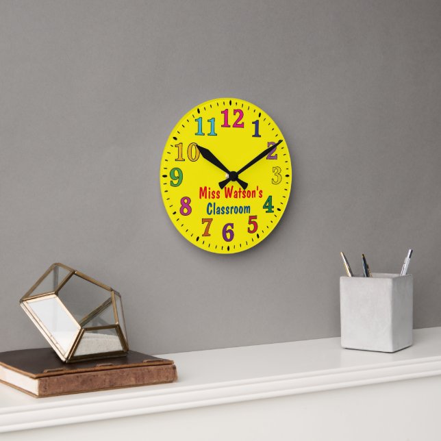 Horloge Ronde Enseignant de classe (Bureau)