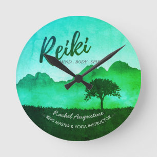 Horloge Ronde Enseignant de médiation en yoga du Reiki naturel