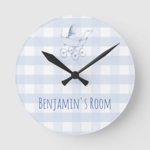 Horloge Ronde Enseigne de porte de nurserie pour bébé et enfants