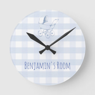 Horloge Ronde Enseigne de porte de nurserie pour bébé et enfants