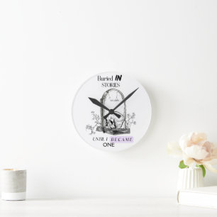 Horloge Ronde Enterré dans des histoires Art Dark Academia