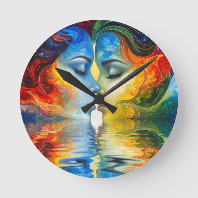 Horloge Ronde Entre miroir et mémoire (Recto)