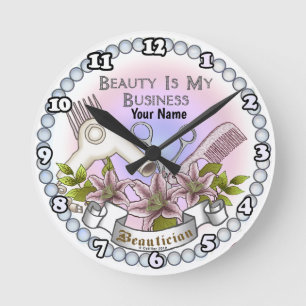 Horloge Ronde Entreprise de beauté Esthéticienne
