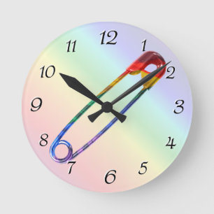 Horloge Ronde Épingle de sécurité
