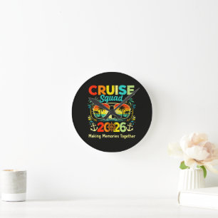 Horloge Ronde Équipe de croisière Vacances d'été 2026