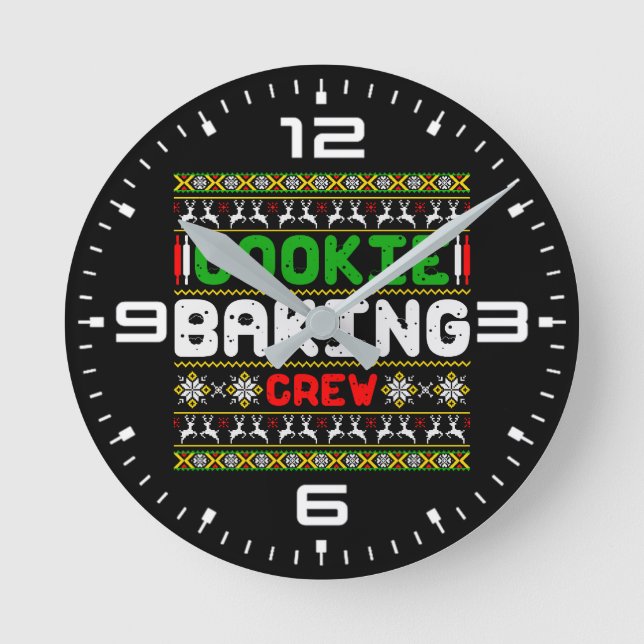 Horloge Ronde Équipe de cuisson des biscuits (Recto)