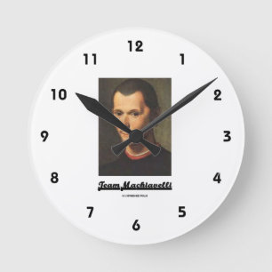 Horloge Ronde Équipe Machiavel