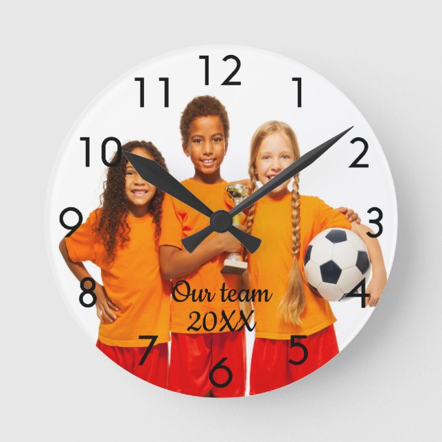 Horloge Ronde Équipe sportive keepsake kids (Recto)