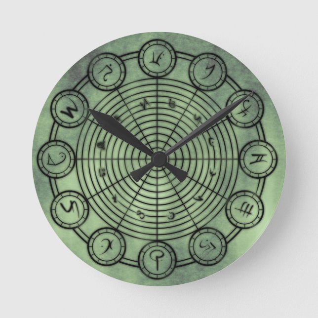 Horloge Ronde Esotericism symbole Sacred Geometry (Recto)