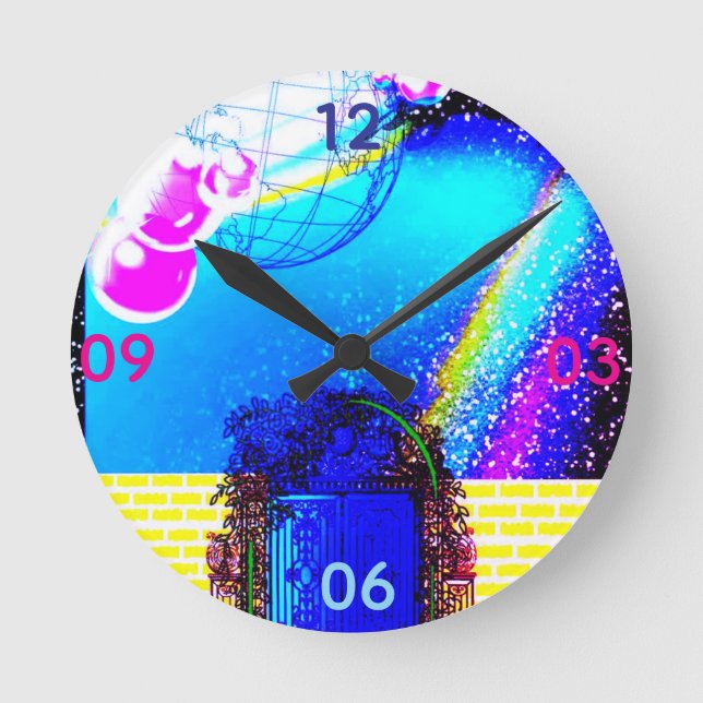 Horloge Ronde Espace et temps  (Recto)