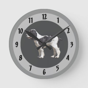 Horloge Ronde Espagnol noir et blanc
