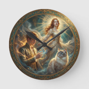 Horloge Ronde Et si votre animal de compagnie était humain?