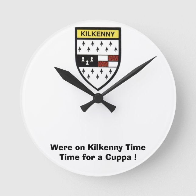 Horloge Ronde Étaient sur Kilkenny Time-Time pour un Cuppa. (Recto)