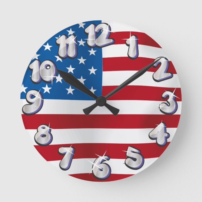 Horloge Ronde États-Unis (Recto)