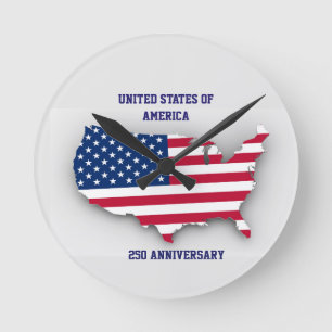 Horloge Ronde États-Unis d'Amérique 250e Anniversaire