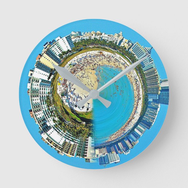 Horloge Ronde États-Unis Miami Floride  (Recto)