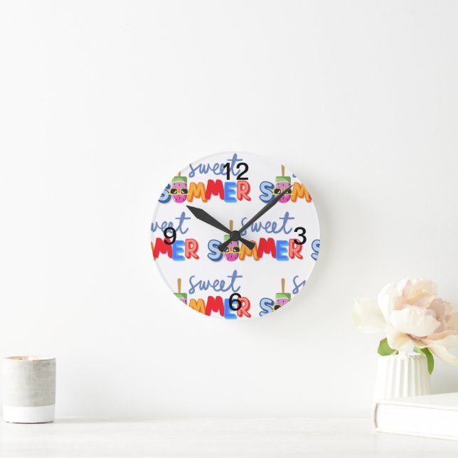 Horloge Ronde été doux (Maison)