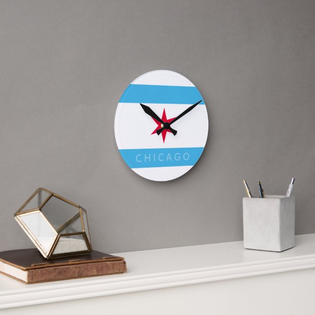 Horloge Ronde Étoile à six branches de Chicago (Bureau)