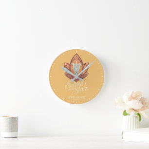 Horloge Ronde Étoile Éternelle Graphique