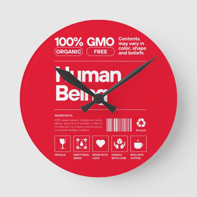 Horloge Ronde être humain (Recto)