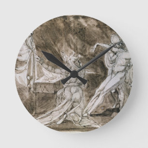 Horloge Ronde Étude pour "Saul et la sorcière d'Endor "