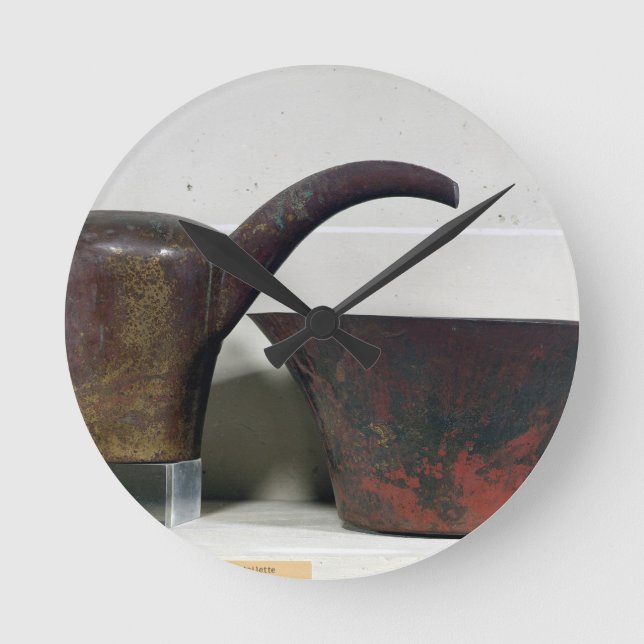 Horloge Ronde Ewer et bassin (cuivre) (Recto)