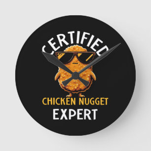 Horloge Ronde Expert certifié en nuggets de poulet