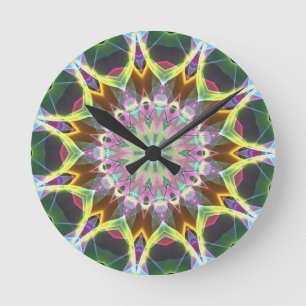 Horloge Ronde Explosion de couleur