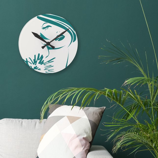 Horloge Ronde Face de Turquoise Vintage (Créateur téléchargé)