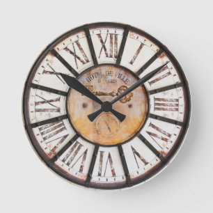 Horloge Ronde FACE vintage DE L'HORLOGE   chiffres romains
