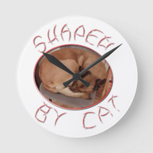 Horloge Ronde Façonné par chat