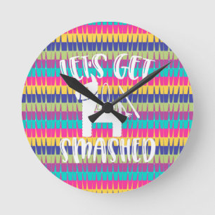 Horloge Ronde Faisons fondre Funny Pinata