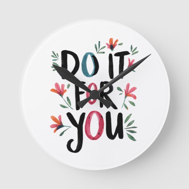 Horloge Ronde Faites-le pour vous (Recto)