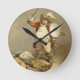 Horloge Ronde Falstaff avec le corps de Hotspur, c.1786 (huile