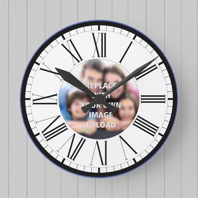 Horloge Ronde Family Photo ou Loved One (Créateur téléchargé)