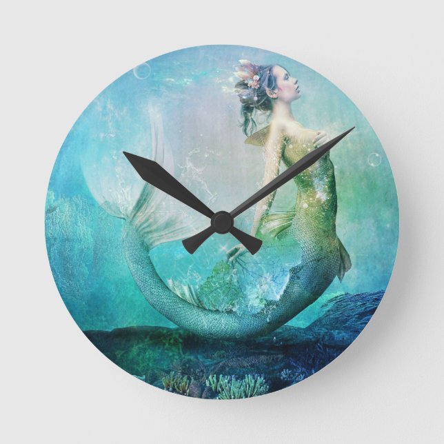 Horloge Ronde Fan Dancer Round Clock (Recto)
