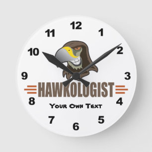 Horloge Ronde Faucon humoristique Faucons
