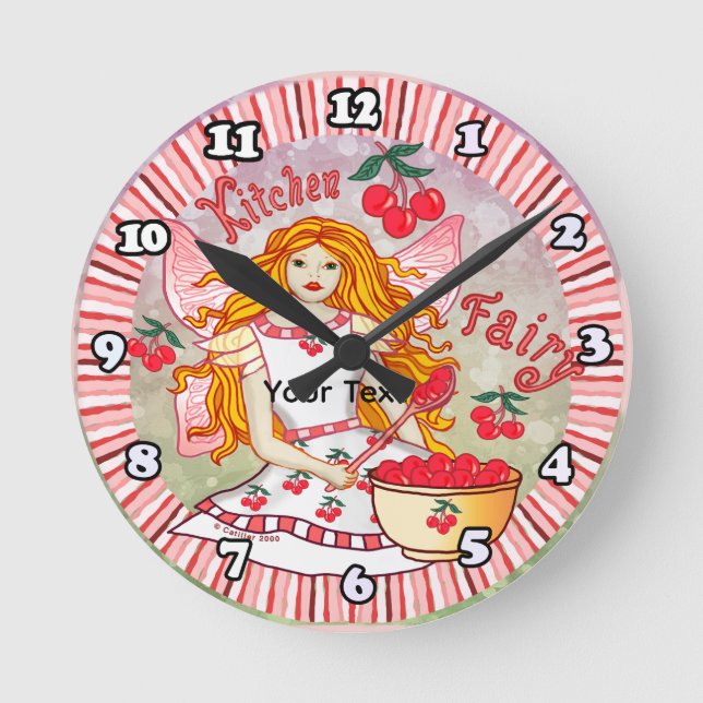 Horloge Ronde Fée de la cuisine (Recto)