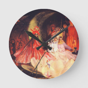 Horloge Ronde Fées d'été