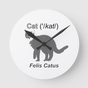 Horloge Ronde Felis Catus de chat
