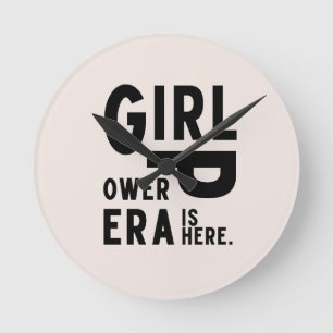 Horloge Ronde Feministe de l'ère du pouvoir féminin