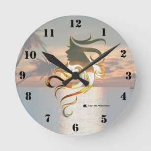 Horloge Ronde Femme Face 11 PARADISE DARK