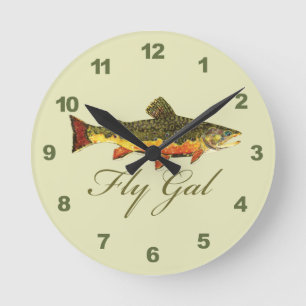 Horloge Ronde Femmes pêcheurs